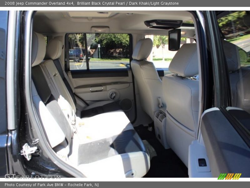 Brilliant Black Crystal Pearl / Dark Khaki/Light Graystone 2008 Jeep Commander Overland 4x4