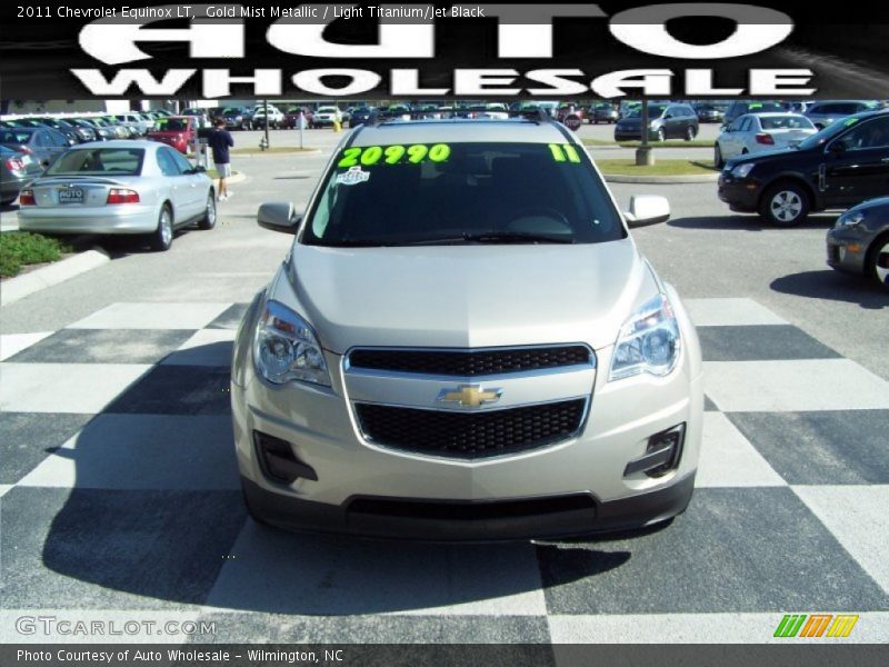 Gold Mist Metallic / Light Titanium/Jet Black 2011 Chevrolet Equinox LT