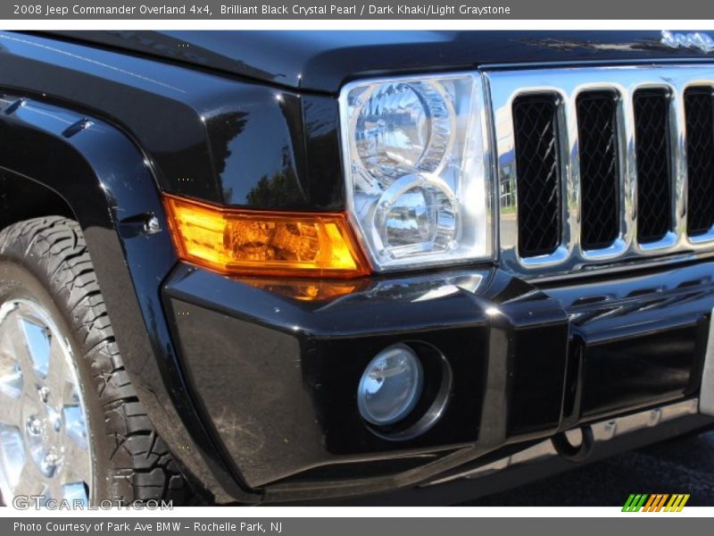 Brilliant Black Crystal Pearl / Dark Khaki/Light Graystone 2008 Jeep Commander Overland 4x4