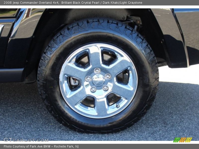 Brilliant Black Crystal Pearl / Dark Khaki/Light Graystone 2008 Jeep Commander Overland 4x4