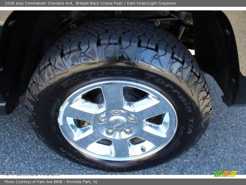 Brilliant Black Crystal Pearl / Dark Khaki/Light Graystone 2008 Jeep Commander Overland 4x4