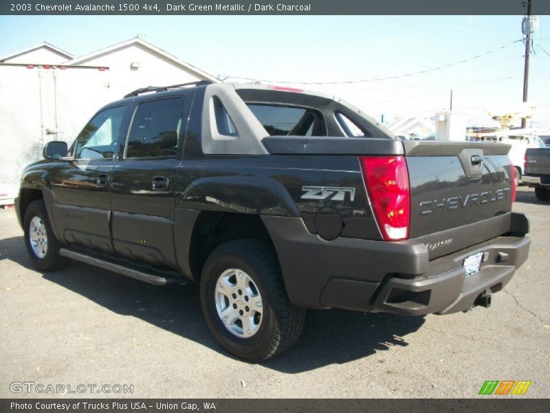 Dark Green Metallic / Dark Charcoal 2003 Chevrolet Avalanche 1500 4x4