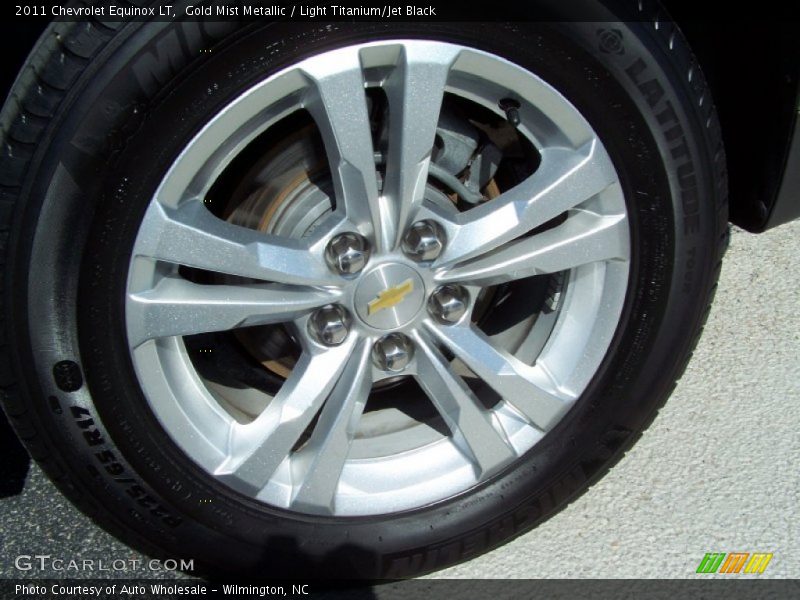 Gold Mist Metallic / Light Titanium/Jet Black 2011 Chevrolet Equinox LT
