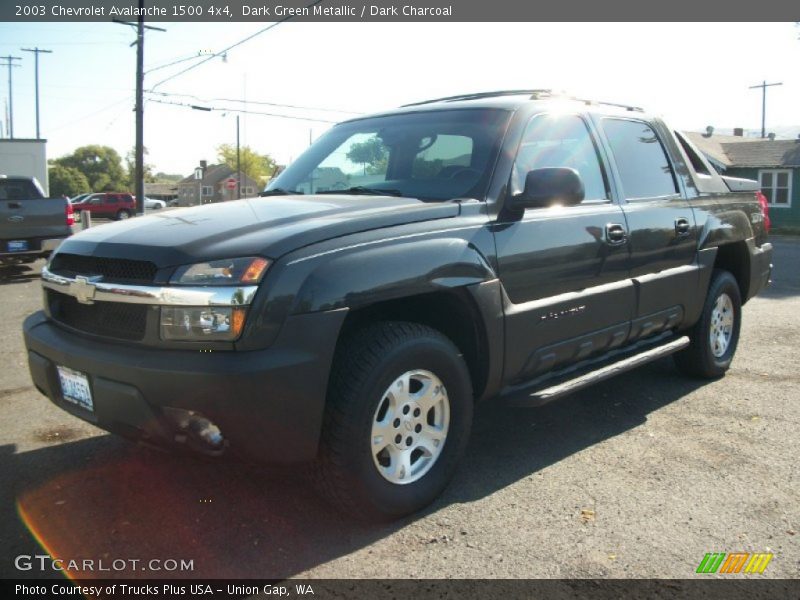 Dark Green Metallic / Dark Charcoal 2003 Chevrolet Avalanche 1500 4x4