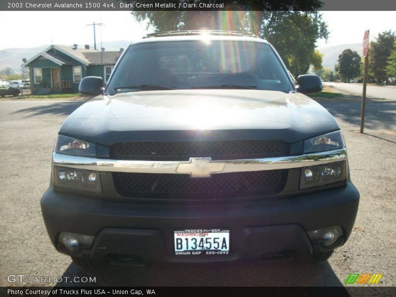 Dark Green Metallic / Dark Charcoal 2003 Chevrolet Avalanche 1500 4x4