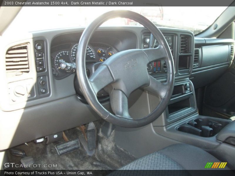 Dark Green Metallic / Dark Charcoal 2003 Chevrolet Avalanche 1500 4x4