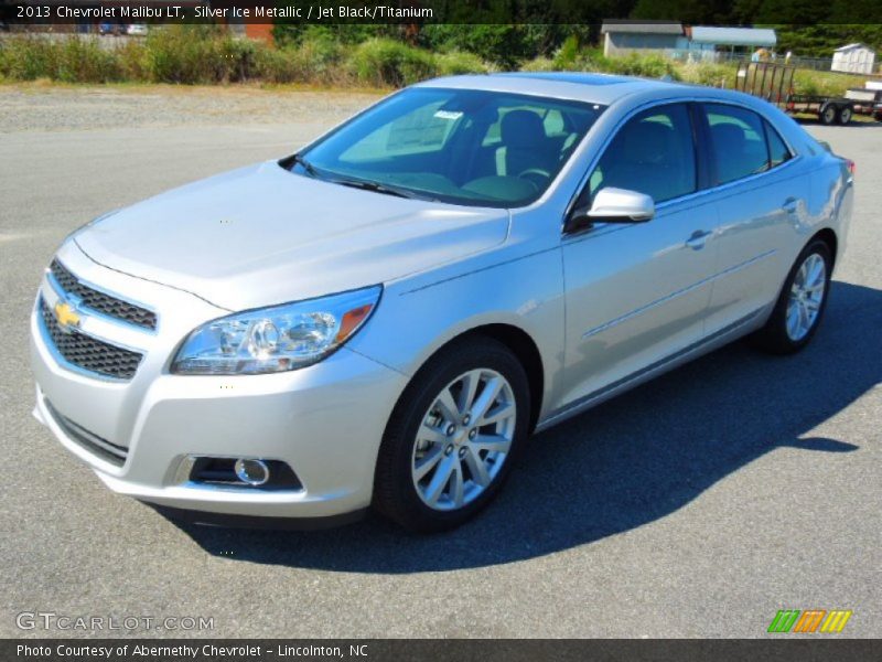 Silver Ice Metallic / Jet Black/Titanium 2013 Chevrolet Malibu LT