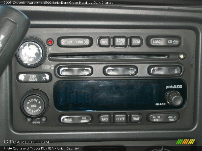 Dark Green Metallic / Dark Charcoal 2003 Chevrolet Avalanche 1500 4x4
