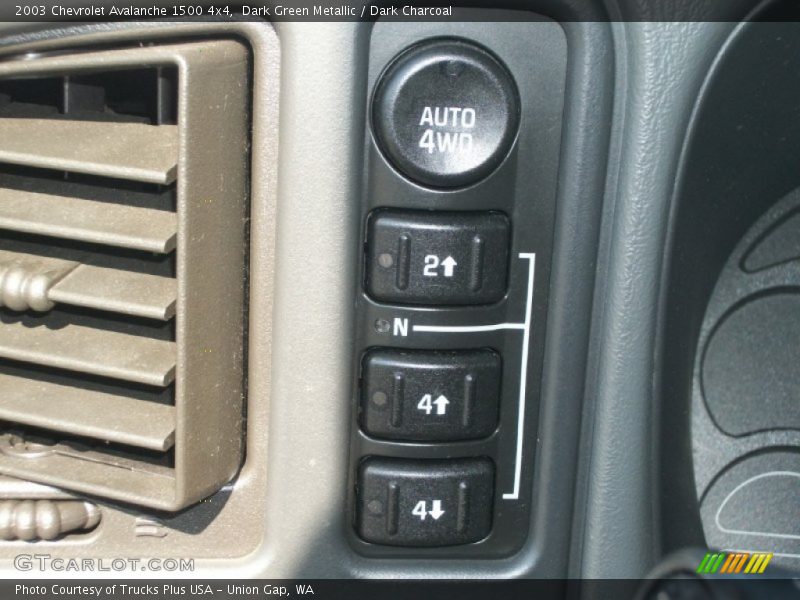 Dark Green Metallic / Dark Charcoal 2003 Chevrolet Avalanche 1500 4x4