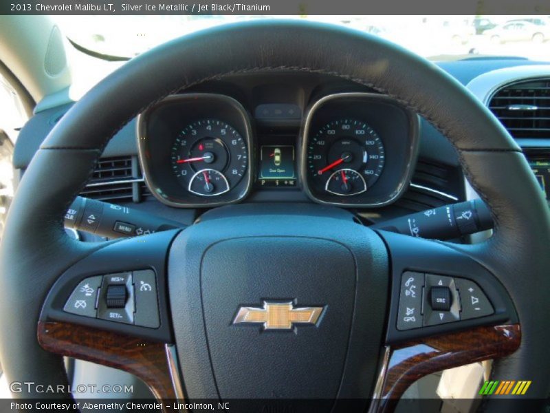Silver Ice Metallic / Jet Black/Titanium 2013 Chevrolet Malibu LT