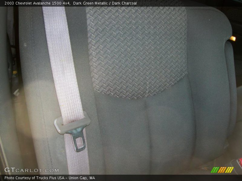 Dark Green Metallic / Dark Charcoal 2003 Chevrolet Avalanche 1500 4x4
