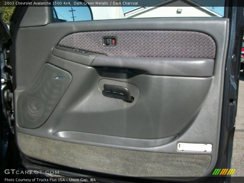 Dark Green Metallic / Dark Charcoal 2003 Chevrolet Avalanche 1500 4x4