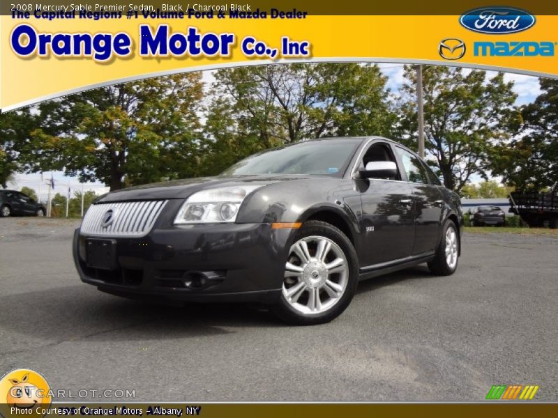 Black / Charcoal Black 2008 Mercury Sable Premier Sedan