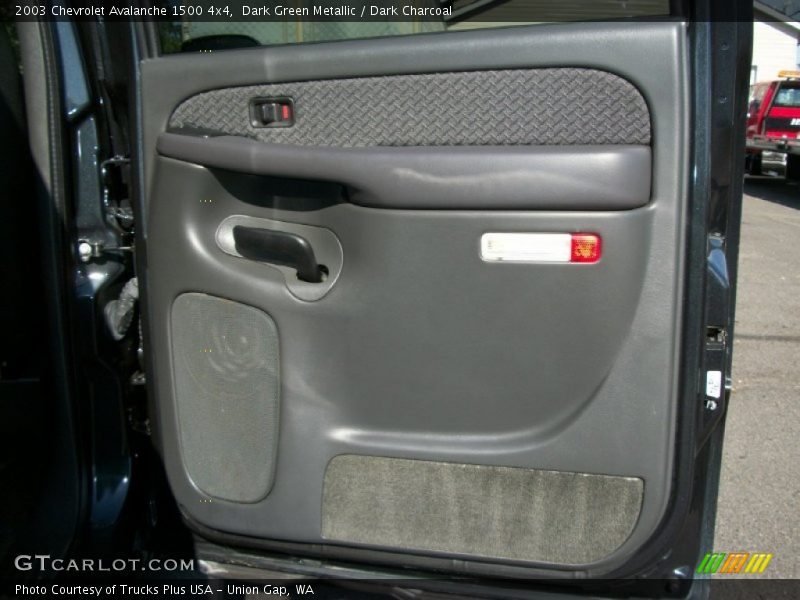 Dark Green Metallic / Dark Charcoal 2003 Chevrolet Avalanche 1500 4x4