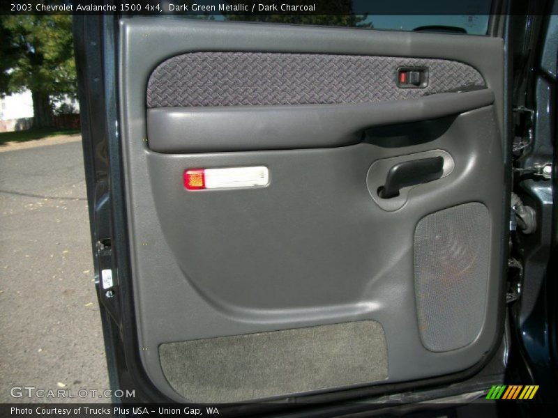 Dark Green Metallic / Dark Charcoal 2003 Chevrolet Avalanche 1500 4x4
