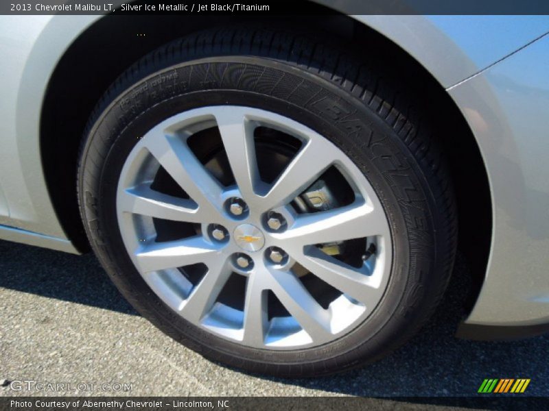 Silver Ice Metallic / Jet Black/Titanium 2013 Chevrolet Malibu LT