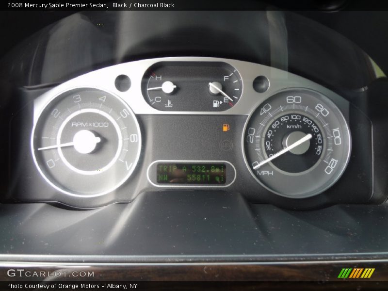 Black / Charcoal Black 2008 Mercury Sable Premier Sedan