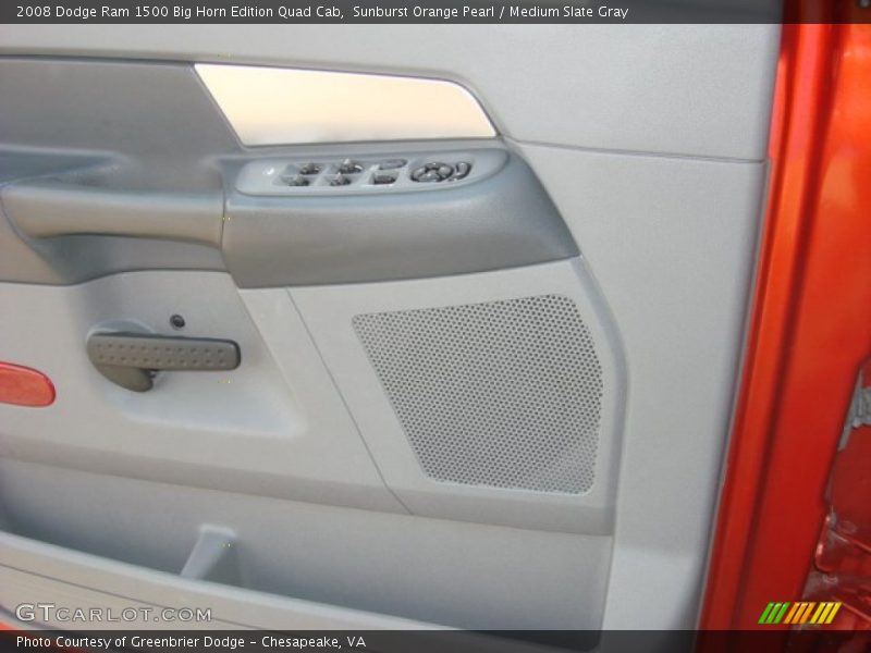 Sunburst Orange Pearl / Medium Slate Gray 2008 Dodge Ram 1500 Big Horn Edition Quad Cab