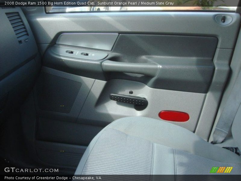 Sunburst Orange Pearl / Medium Slate Gray 2008 Dodge Ram 1500 Big Horn Edition Quad Cab