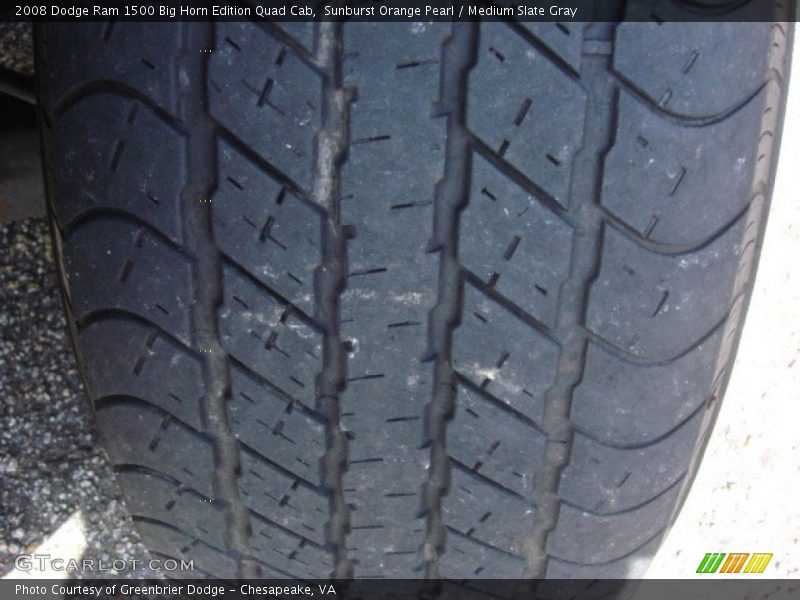 Sunburst Orange Pearl / Medium Slate Gray 2008 Dodge Ram 1500 Big Horn Edition Quad Cab