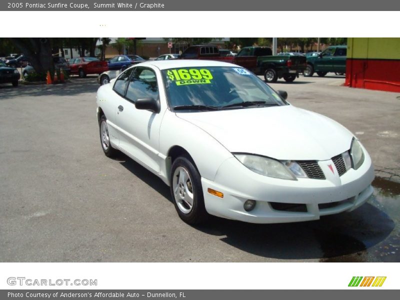 Summit White / Graphite 2005 Pontiac Sunfire Coupe