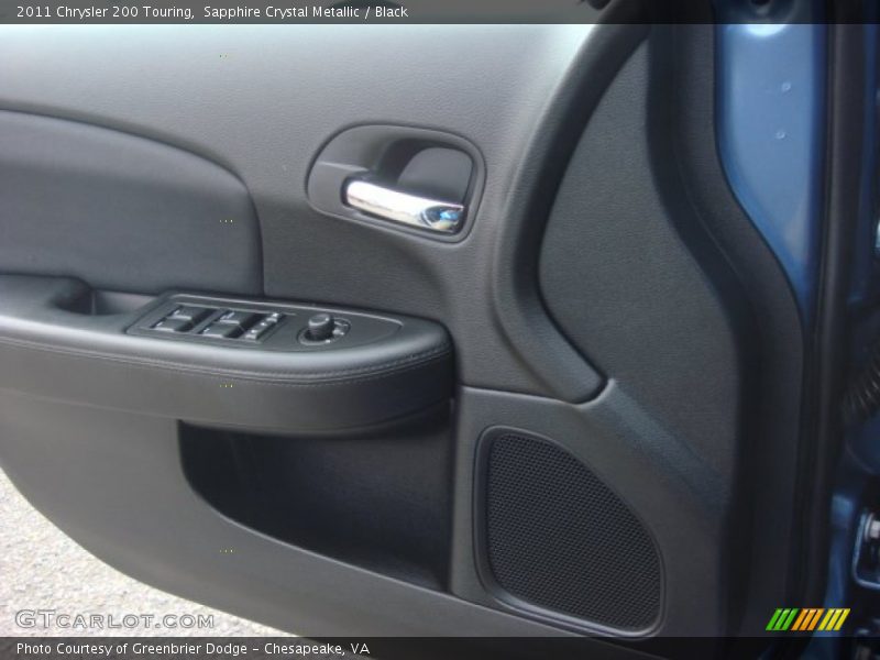 Sapphire Crystal Metallic / Black 2011 Chrysler 200 Touring