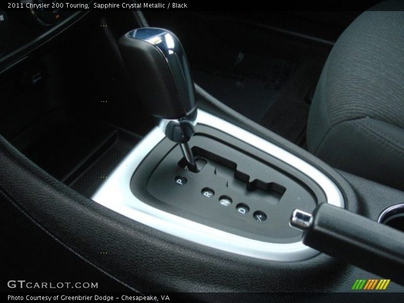 Sapphire Crystal Metallic / Black 2011 Chrysler 200 Touring