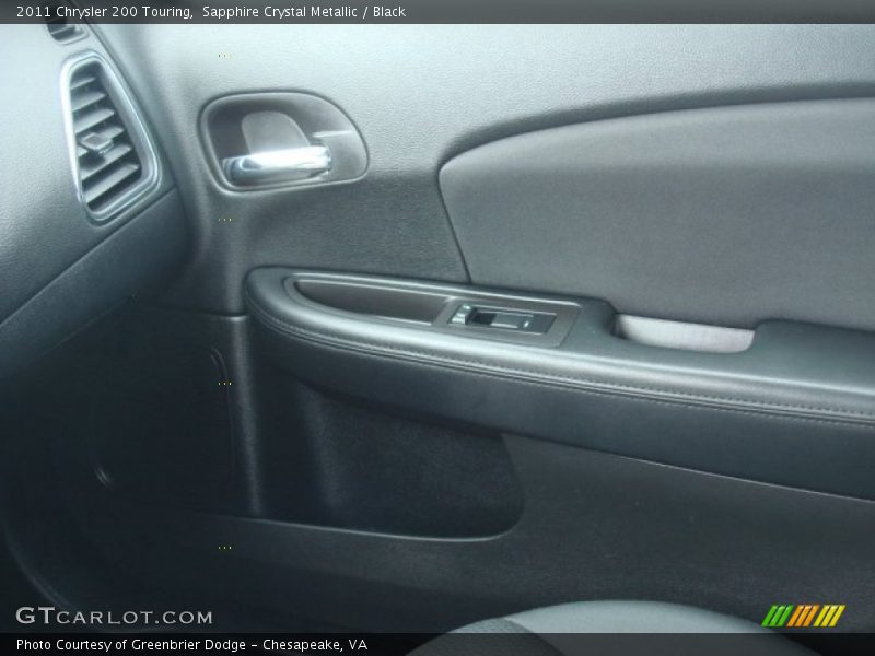 Sapphire Crystal Metallic / Black 2011 Chrysler 200 Touring