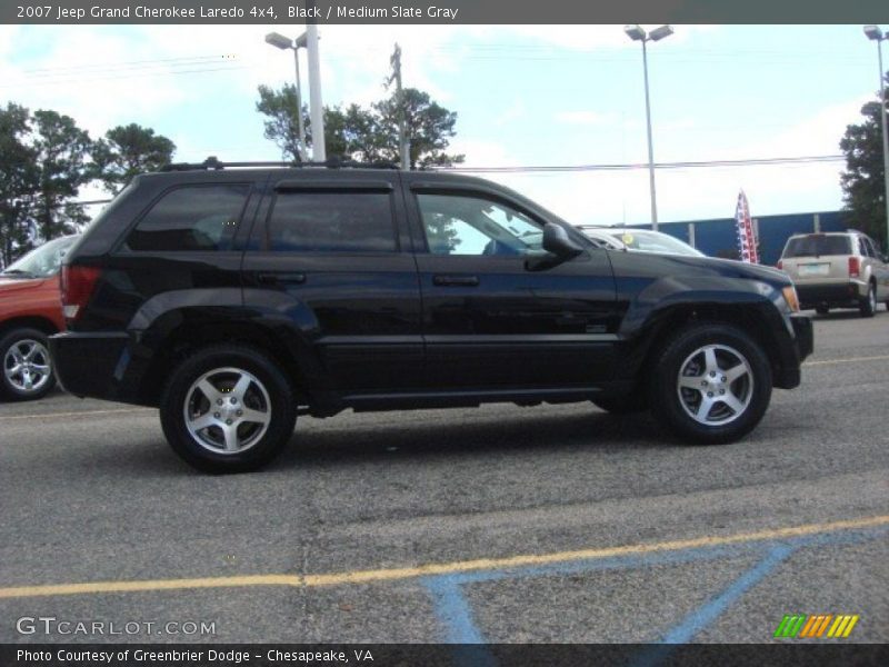 Black / Medium Slate Gray 2007 Jeep Grand Cherokee Laredo 4x4