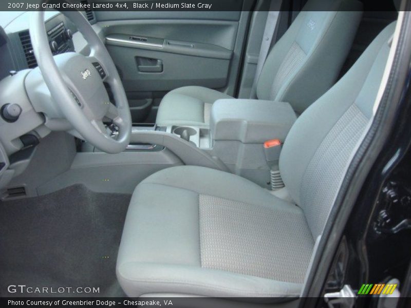 Black / Medium Slate Gray 2007 Jeep Grand Cherokee Laredo 4x4