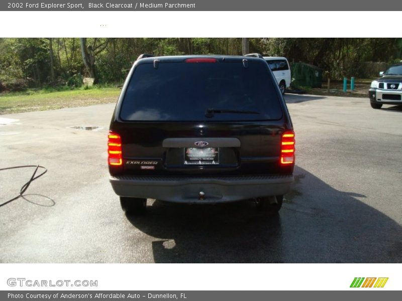 Black Clearcoat / Medium Parchment 2002 Ford Explorer Sport