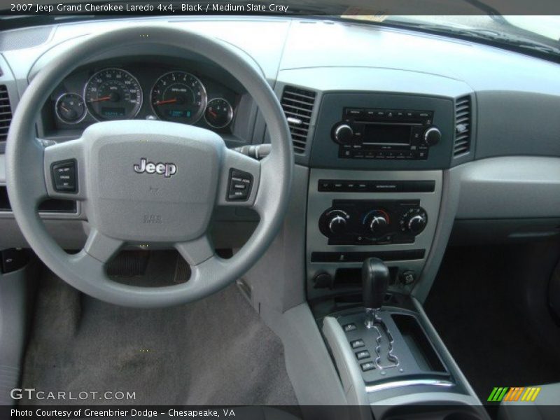 Black / Medium Slate Gray 2007 Jeep Grand Cherokee Laredo 4x4