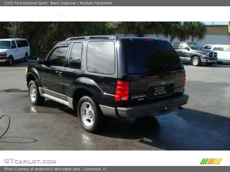 Black Clearcoat / Medium Parchment 2002 Ford Explorer Sport