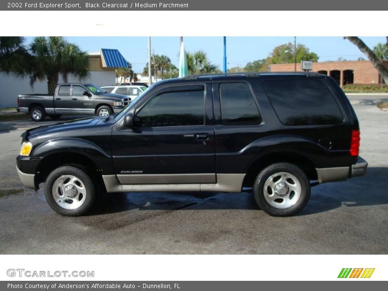Black Clearcoat / Medium Parchment 2002 Ford Explorer Sport
