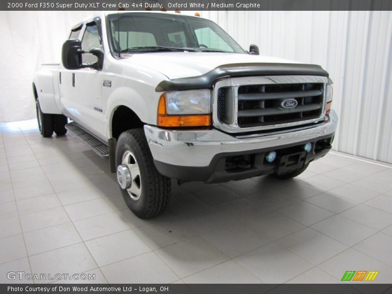 Oxford White / Medium Graphite 2000 Ford F350 Super Duty XLT Crew Cab 4x4 Dually