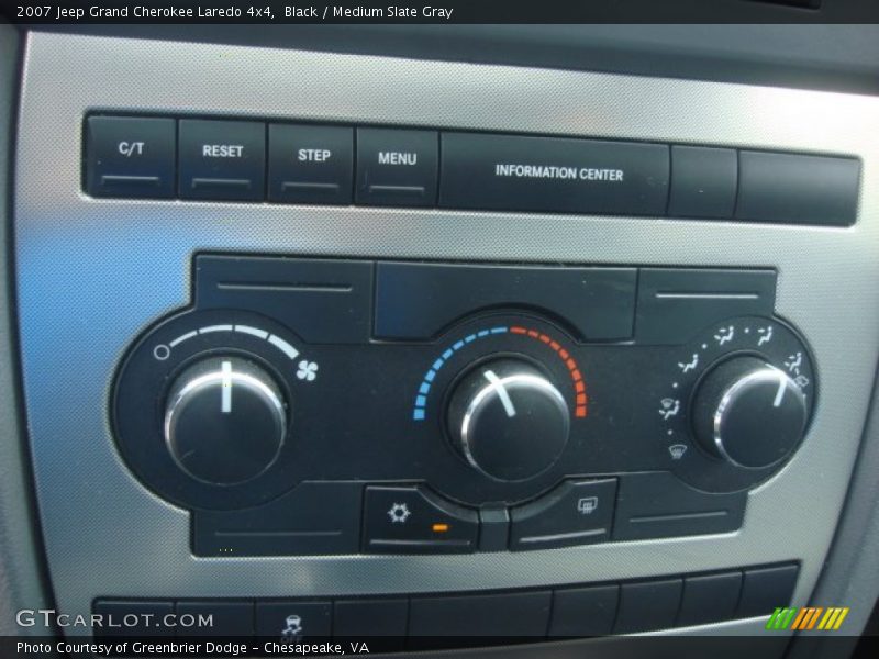 Black / Medium Slate Gray 2007 Jeep Grand Cherokee Laredo 4x4