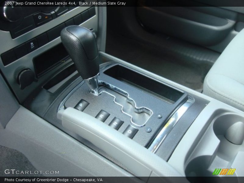 Black / Medium Slate Gray 2007 Jeep Grand Cherokee Laredo 4x4