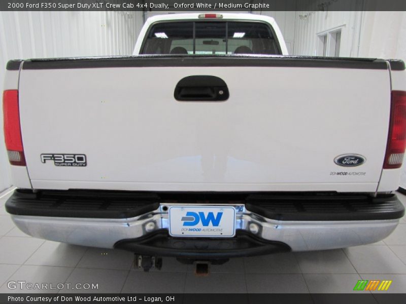 Oxford White / Medium Graphite 2000 Ford F350 Super Duty XLT Crew Cab 4x4 Dually