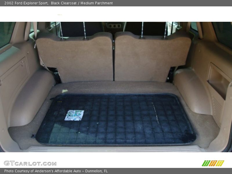 Black Clearcoat / Medium Parchment 2002 Ford Explorer Sport