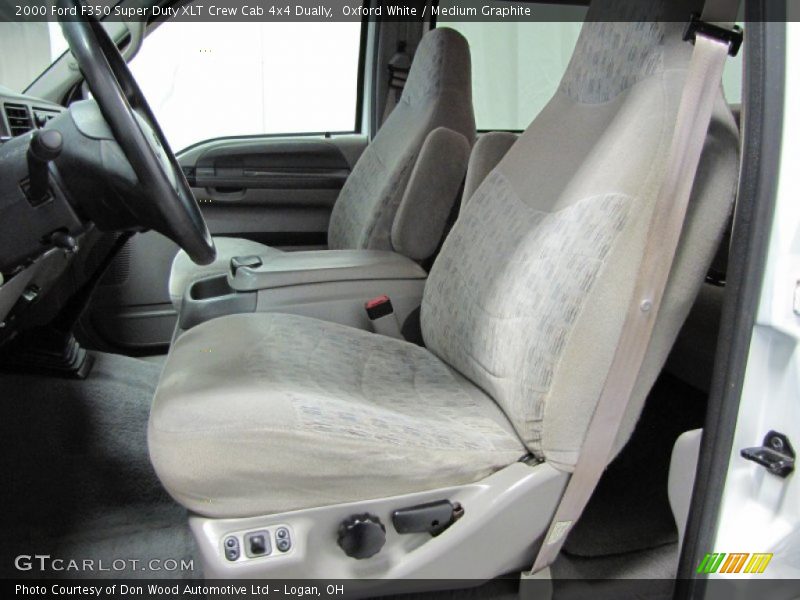 Oxford White / Medium Graphite 2000 Ford F350 Super Duty XLT Crew Cab 4x4 Dually