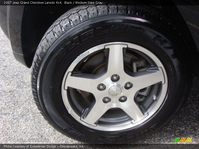 Black / Medium Slate Gray 2007 Jeep Grand Cherokee Laredo 4x4