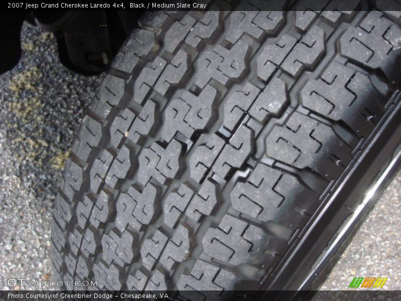 Black / Medium Slate Gray 2007 Jeep Grand Cherokee Laredo 4x4