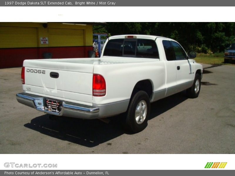 Bright White / Mist Gray 1997 Dodge Dakota SLT Extended Cab