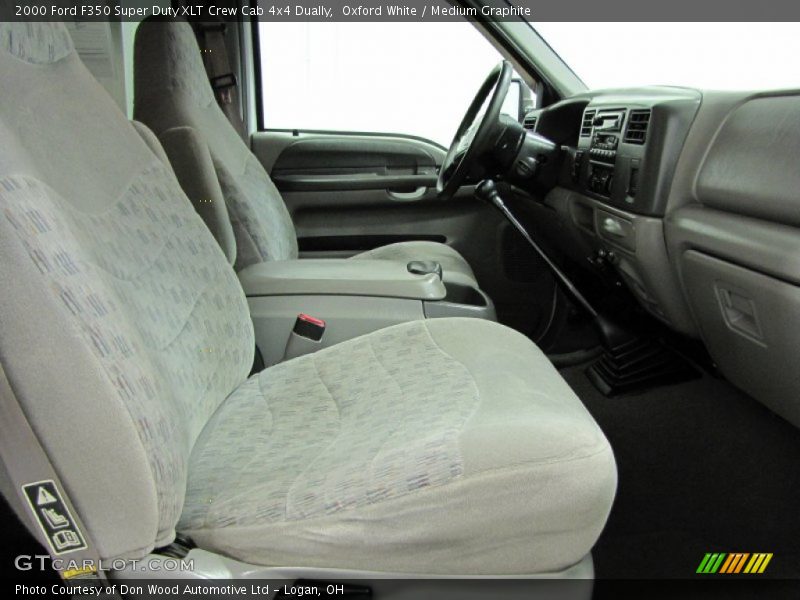 Oxford White / Medium Graphite 2000 Ford F350 Super Duty XLT Crew Cab 4x4 Dually