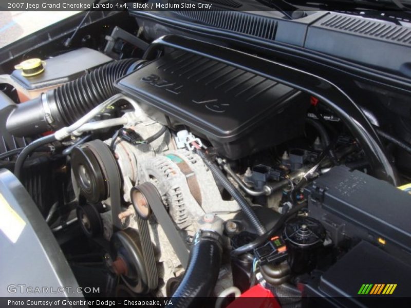 Black / Medium Slate Gray 2007 Jeep Grand Cherokee Laredo 4x4