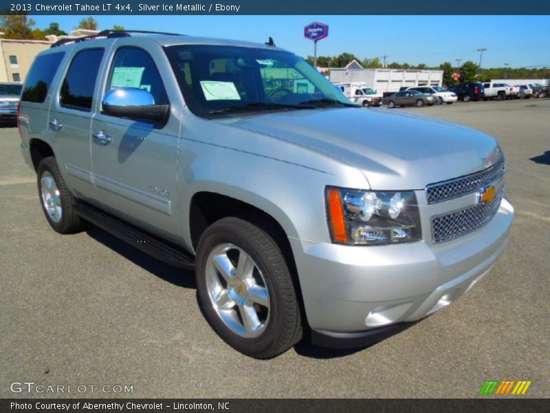 Silver Ice Metallic / Ebony 2013 Chevrolet Tahoe LT 4x4