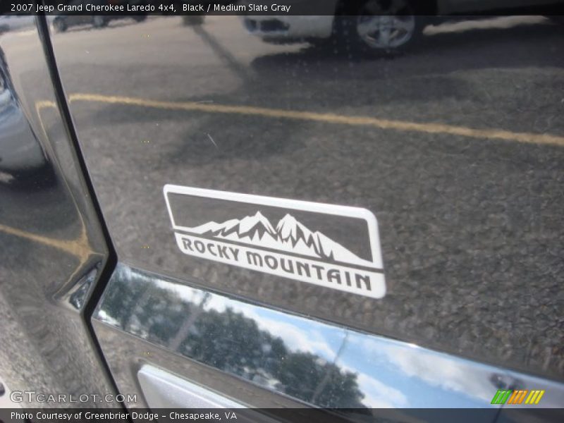 Black / Medium Slate Gray 2007 Jeep Grand Cherokee Laredo 4x4