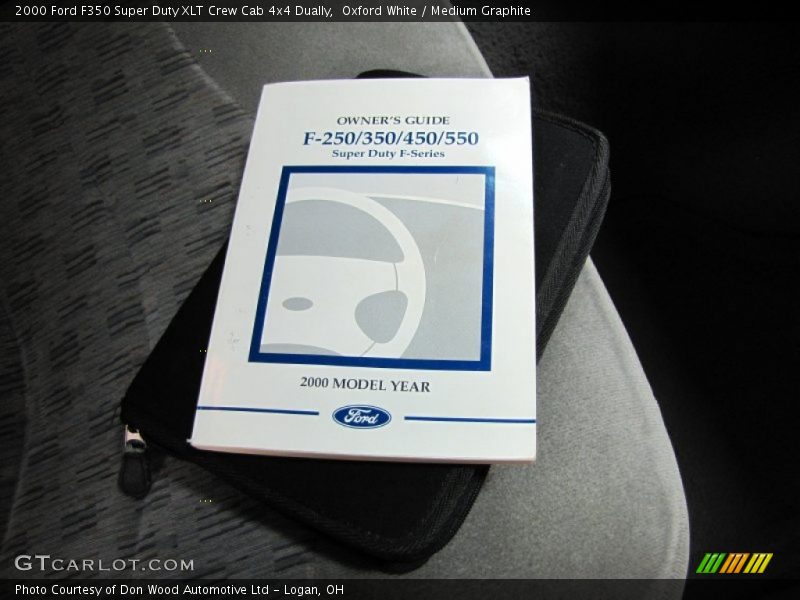 Oxford White / Medium Graphite 2000 Ford F350 Super Duty XLT Crew Cab 4x4 Dually