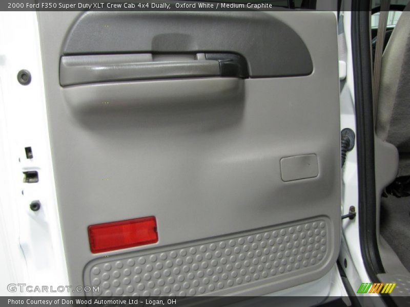 Oxford White / Medium Graphite 2000 Ford F350 Super Duty XLT Crew Cab 4x4 Dually
