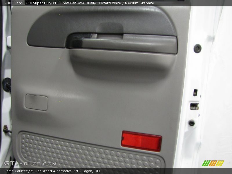 Oxford White / Medium Graphite 2000 Ford F350 Super Duty XLT Crew Cab 4x4 Dually